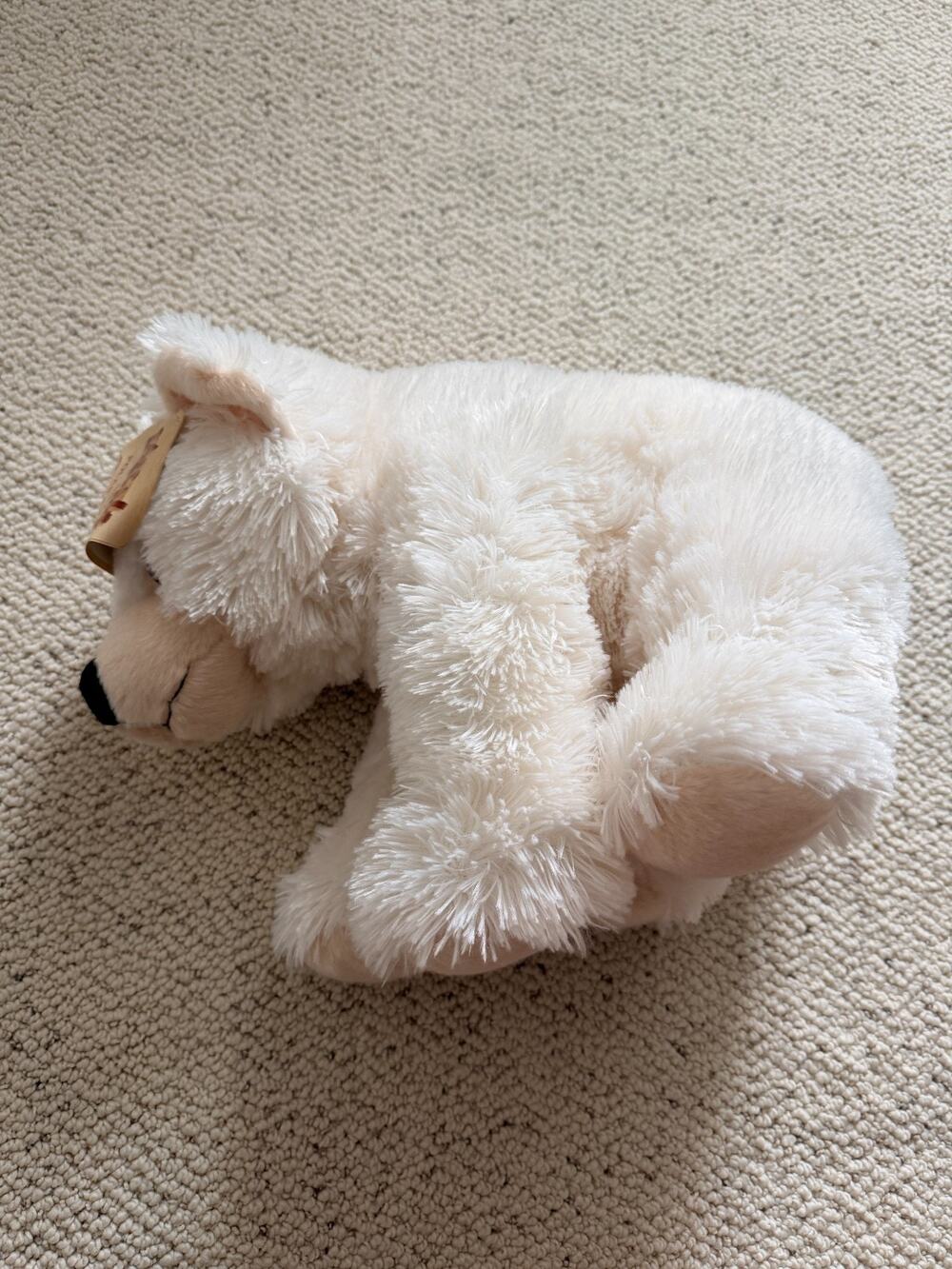 Wild Republic Rascals Polar Bear Plush 18" White Stuffed Animal NWT